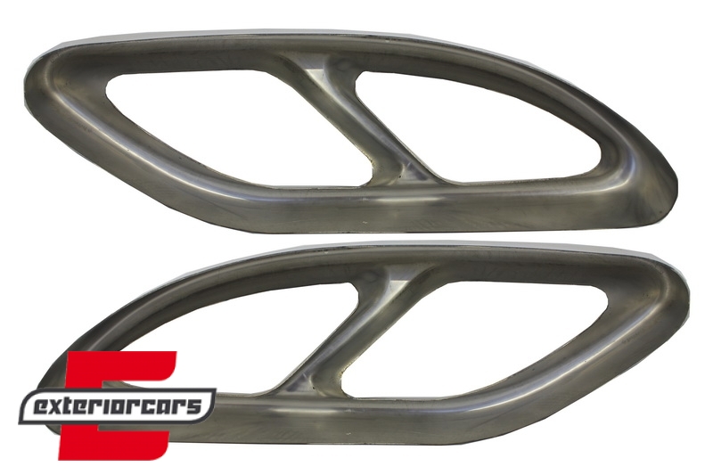 Nastavci auspuha - poklopci AMG Sport dizajn (chrome) / Mercedes C-klasa W205 S65 E65 GLE W166 X166 GLC W253 - Slika 2