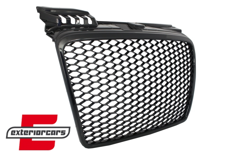 Prednja maska RS4 dizajn (piano crna) / Audi A4 B7 (2004-2008) - Slika 2