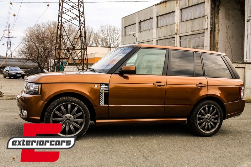 Prednja maska & bočni otvori Autobiography dizajn (piano crna) / Land Range Rover Vogue III L322 (2006-2009) - Slika 8