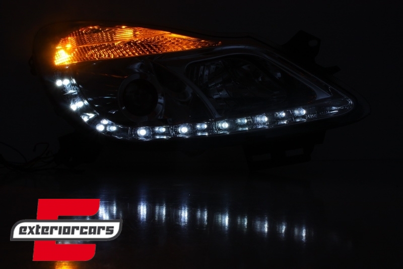 Prednja svjetla LED DayLight (chrome) / Opel Corsa D (2006-2011) - Slika 5