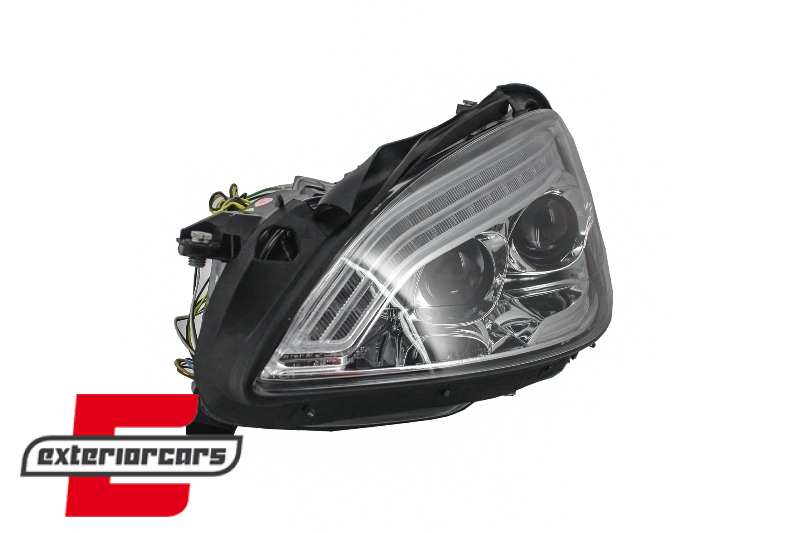 Prednja svjetla LED DRL W222 look (chrome) / Mercedes S-klasa W221 (2005-2009) - Slika 2