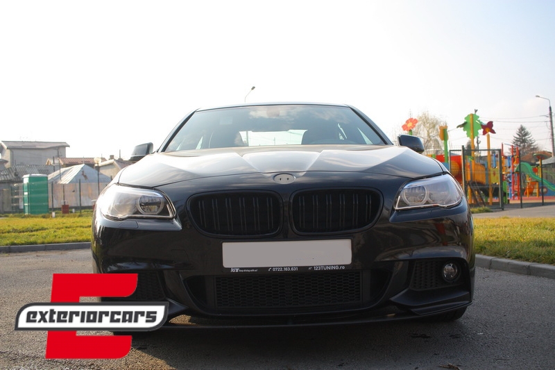 Prednji splitter M-Performance dizajn (mat crna) / BMW serije 5 F10 F11 limuzina karavan (2011-2017) - Slika 9