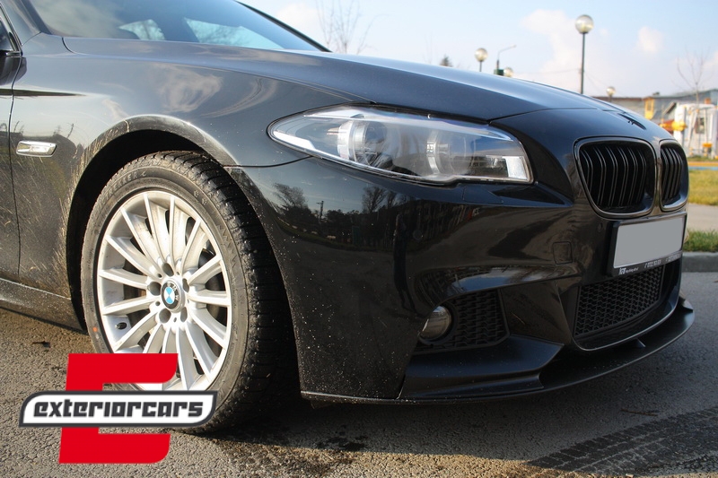 Prednji splitter M-Performance dizajn (mat crna) / BMW serije 5 F10 F11 limuzina karavan (2011-2017) - Slika 10