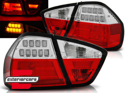 LED stražnja svjetla LedBar (crvena/kristal) / BMW serije 3 E90 limuzina (2005-2008)