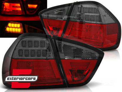 LED stražnja svjetla LedBar (crvena/smoke) / BMW serije 3 E90 limuzina (2005-2008)