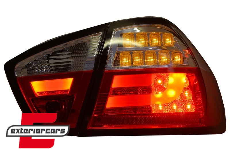 LED stražnja svjetla LedBar (crvena/kristal) / BMW serije 3 E90 limuzina (2005-2008) - Slika 4