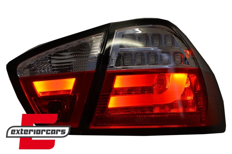 LED stražnja svjetla LedBar (crvena/kristal) / BMW serije 3 E90 limuzina (2005-2008) - Slika 5