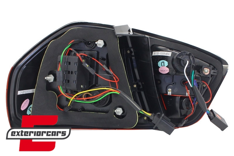 LED stražnja svjetla LedBar (crvena/kristal) / BMW serije 3 E90 limuzina (2005-2008) - Slika 8