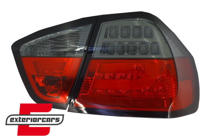 LED stražnja svjetla LedBar (crvena/smoke) / BMW serije 3 E90 limuzina (2005-2008) - Slika 3