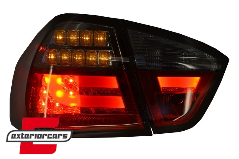LED stražnja svjetla LedBar (crvena/smoke) / BMW serije 3 E90 limuzina (2005-2008) - Slika 6