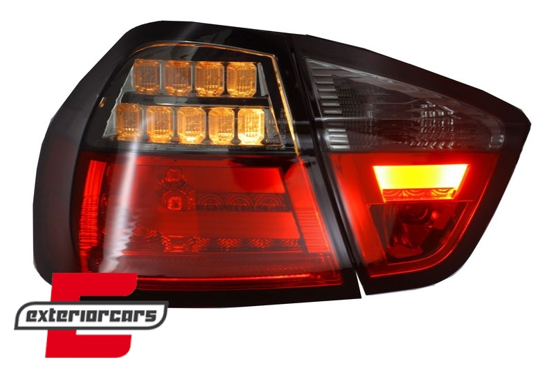 LED stražnja svjetla LedBar (crvena/smoke) / BMW serije 3 E90 limuzina (2005-2008) - Slika 5