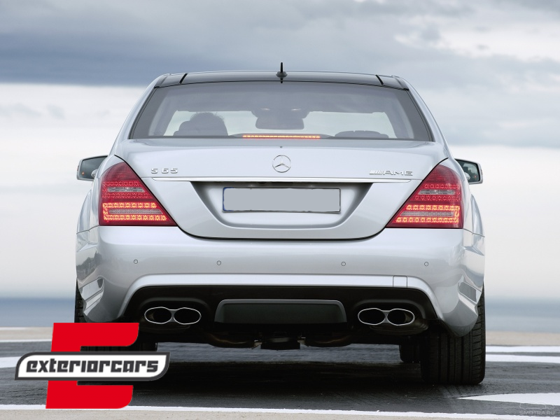 Difuzor zraka Facelift S63 S65 AMG dizajn (mat crna) / Mercedes S-klasa W221 (2006-2013) - Slika 8