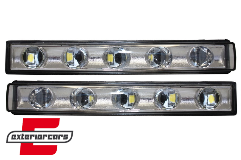 Poklopci svjetla (crna) & LED DRL (chrome) G65 AMG dizajn / Mercedes G-klasa W463 (1989-2012) - Slika 11