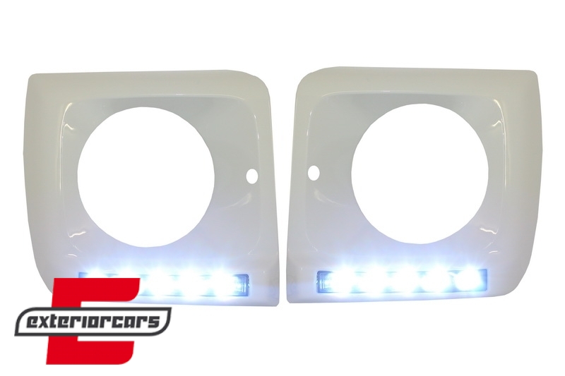 Poklopci svjetla (bijela) & LED DRL G65 AMG dizajn (chrome) / Mercedes G-klasa W463 (1989-2012) - Slika 4