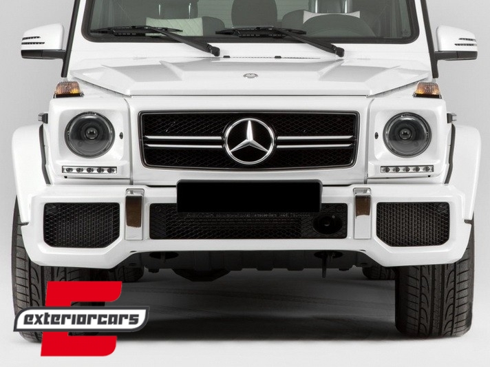 Poklopci svjetla (bijela) & LED DRL G65 AMG dizajn (chrome) / Mercedes G-klasa W463 (1989-2012) - Slika 17