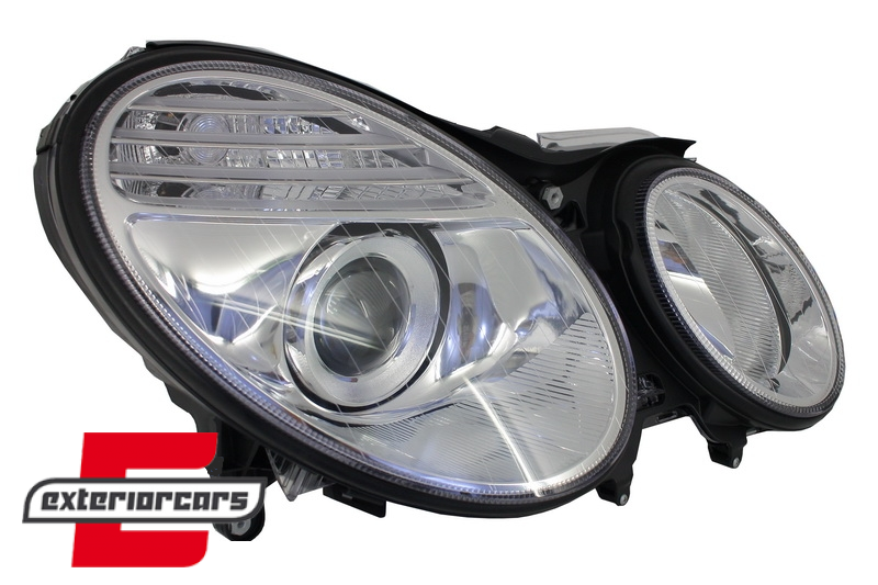 Prednja svjetla Facelift look Xenon (chrome) / Mercedes E-klasa W211 S211 (2002-04.2006) - Slika 4