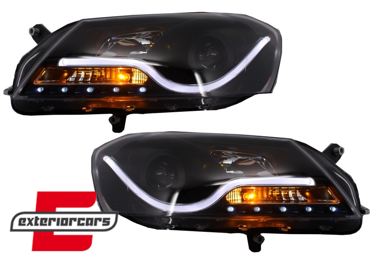 Prednja svjetla LED DRL LightBar (crna) / VW Volkswagen Passat B7 (2010-2014) - Slika 4