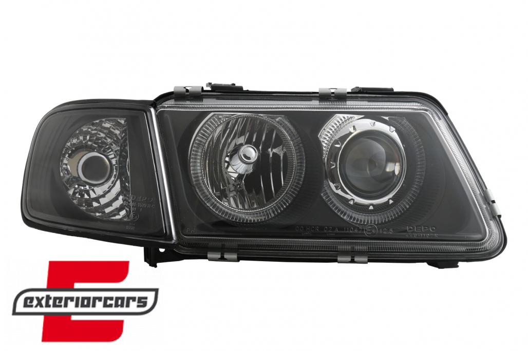 Prednja svjetla Angel Eyes (crna) / Audi A3 (1996-2000) - Slika 4