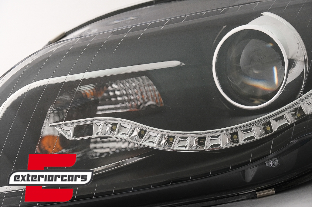 Prednja svjetla LED TrueDRL (crna) / Audi A4 B7 (2004-2008) - Slika 10