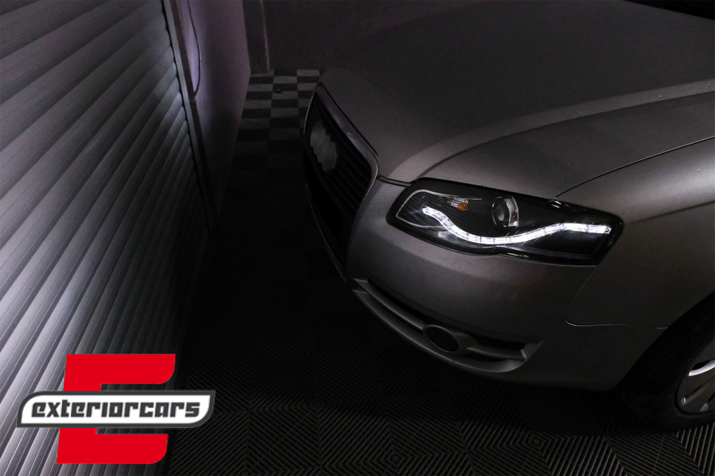 Prednja svjetla LED DayLights (crna) / Audi A4 B7 (2004-2008) - Slika 19