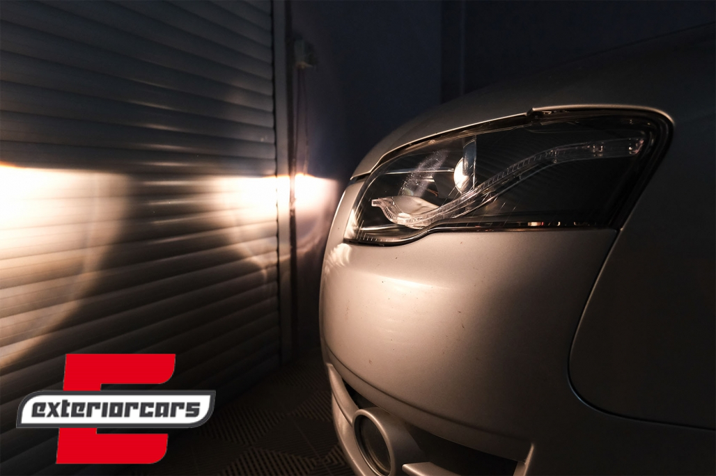 Prednja svjetla LED DayLights (crna) / Audi A4 B7 (2004-2008) - Slika 24