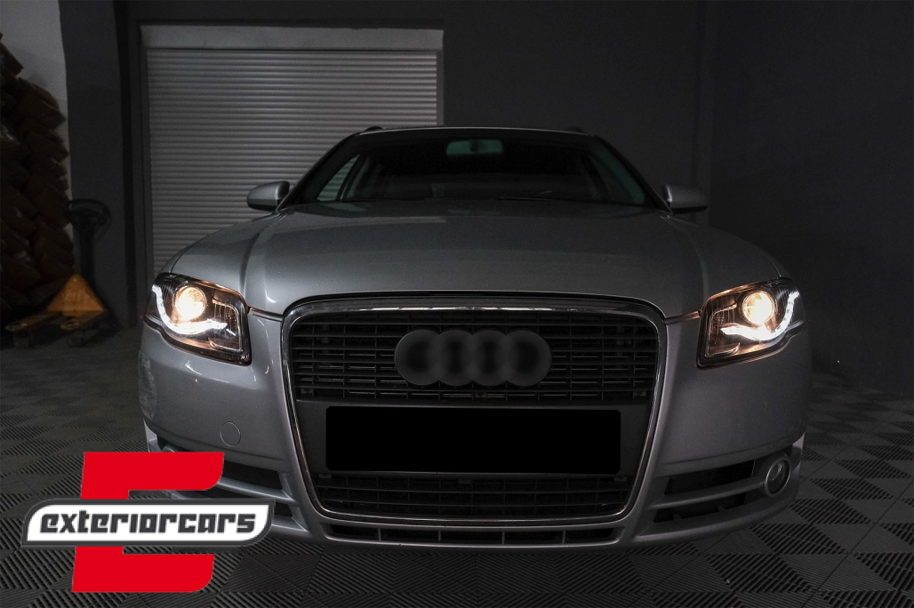 Prednja svjetla LED DayLights (crna) / Audi A4 B7 (2004-2008) - Slika 30