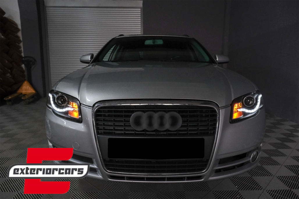 Prednja svjetla LED DayLights (crna) / Audi A4 B7 (2004-2008) - Slika 31