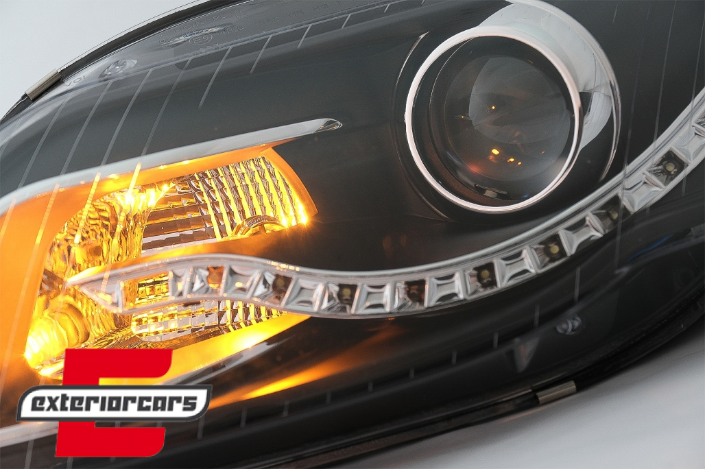 Prednja svjetla LED TrueDRL (crna) / Audi A4 B7 (2004-2008) - Slika 6