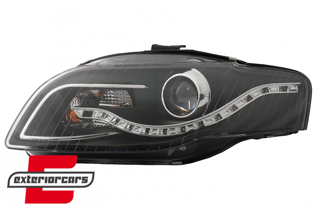 Prednja svjetla LED TrueDRL (crna) / Audi A4 B7 (2004-2008) - Slika 7