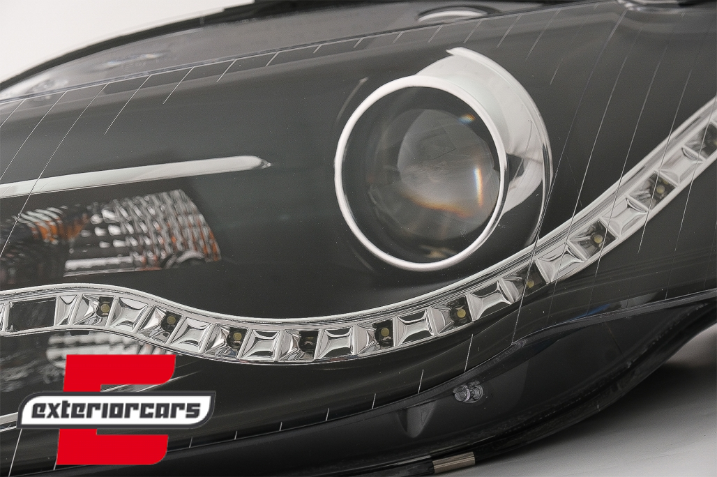 Prednja svjetla LED TrueDRL (crna) / Audi A4 B7 (2004-2008) - Slika 9