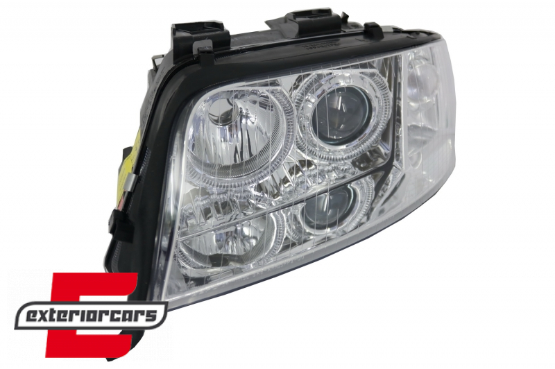 Prednja svjetla Angel Eyes Xenon (chrome) / Audi A6 4B C5 (2001-2004) - Slika 4
