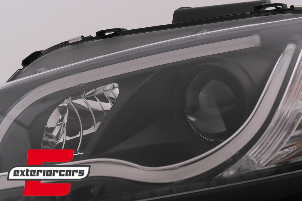 Prednja svjetla LED TubeLight DRL (crna) / Audi A3 8P 8PA (2003-2008) - Slika 13