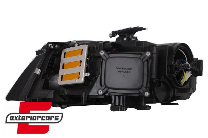 Prednja svjetla LED DRL Xenon look (crna) / Audi A4 B8 (2008-2011) - Slika 5