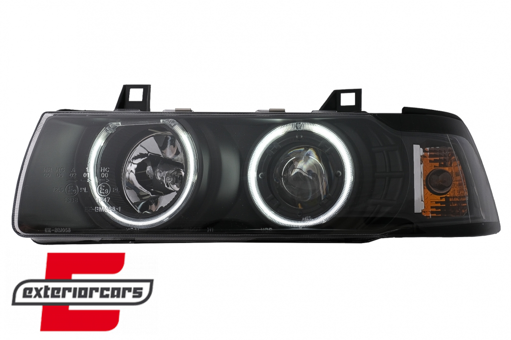 Prednja svjetla CCFL Angel Eyes (crna) / BMW serije 3 E36 (12.1990-08.1999) - Slika 2