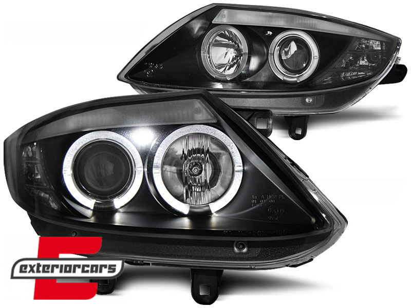 Prednja svjetla Angel Eyes (crna) / BMW Z4 E85 E86 (2002-2008) - Slika 2