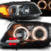 Prednja svjetla Angel Eyes LED žmigavci (crna) / BMW serije 3 E90 limuzina E91 karavan (03.2005-08.2008)