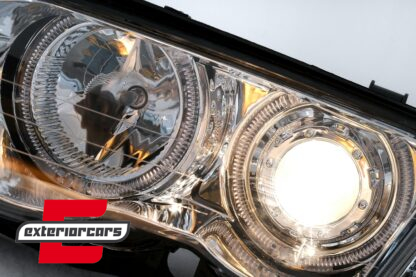 Prednja svjetla LED Angel Eyes (chrome) / BMW serije 3 E46 limuzina karavan (05.1998-08.2001) - Slika 15