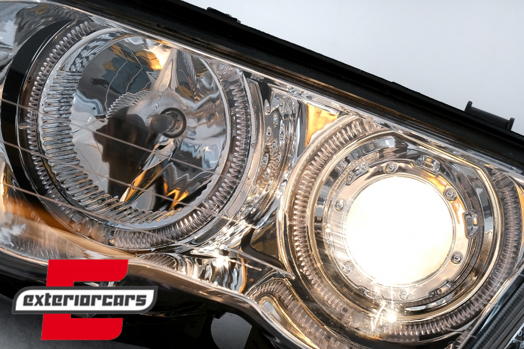 Prednja svjetla LED Angel Eyes (chrome) / BMW serije 3 E46 limuzina karavan (05.1998-08.2001) - Slika 15