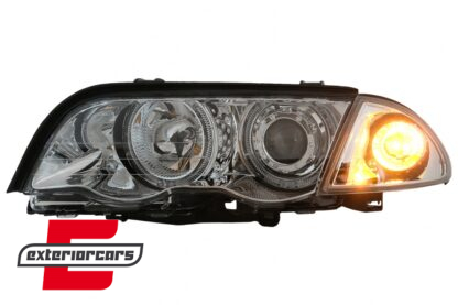 Prednja svjetla LED Angel Eyes (chrome) / BMW serije 3 E46 limuzina karavan (05.1998-08.2001) - Slika 17