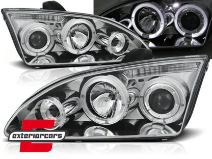 Prednja svjetla Angel Eyes (chrome) / Ford Focus II (2004-01.2008)