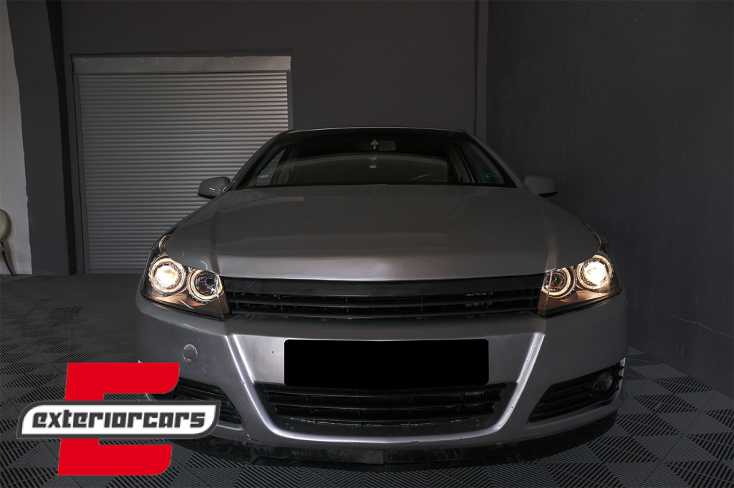 Prednja svjetla Angel Eyes (crna) / Opel Astra H (2004-2010) - Slika 24
