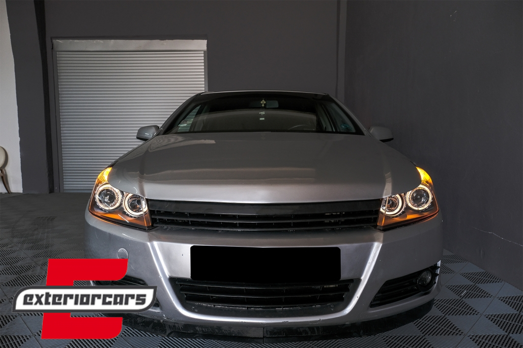 Prednja svjetla Angel Eyes (crna) / Opel Astra H (2004-2010) - Slika 28