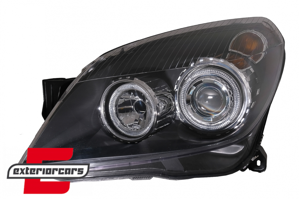 Prednja svjetla Angel Eyes (crna) / Opel Astra H (2004-2010) - Slika 9