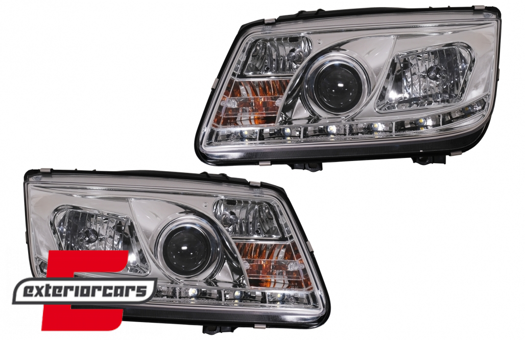 Prednja svjetla LED DayLight (chrome) / Volkswagen Bora (09.1998-07.2005) - Slika 2