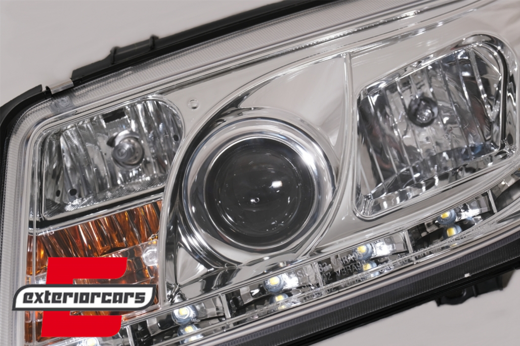 Prednja svjetla LED DayLight (chrome) / Volkswagen Bora (09.1998-07.2005) - Slika 6