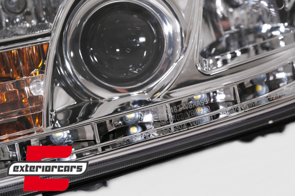 Prednja svjetla LED DayLight (chrome) / Volkswagen Bora (09.1998-07.2005) - Slika 7