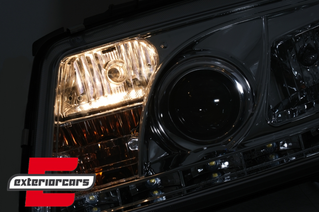Prednja svjetla LED DayLight (chrome) / Volkswagen Bora (09.1998-07.2005) - Slika 9