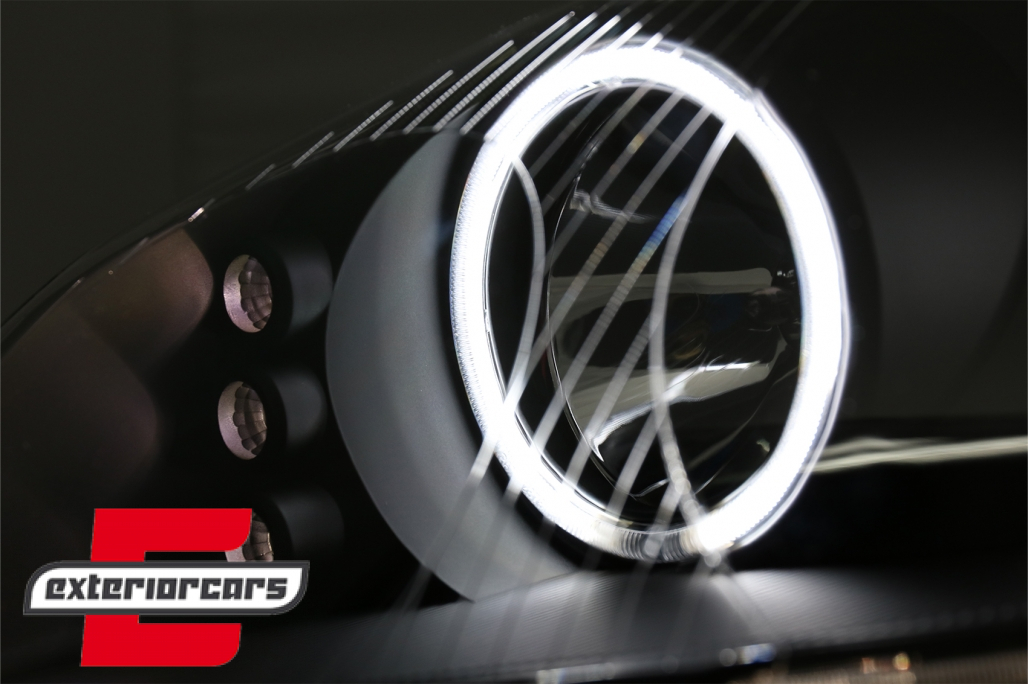 Prednja svjetla CCFL Angel Eyes (crna) / VW GOLF 5 / JETTA (2004-2009) - Slika 4