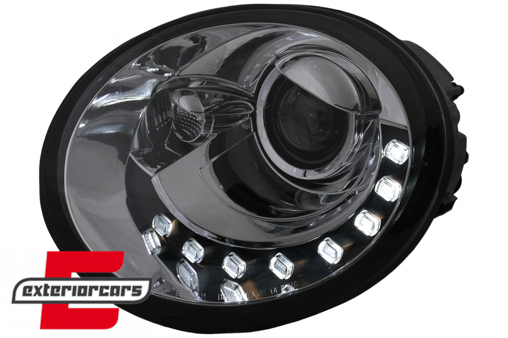 Prednja svjetla LED DayLight (chrome) / Volkswagen New Beetle (10.1998-05.2005) - Slika 6