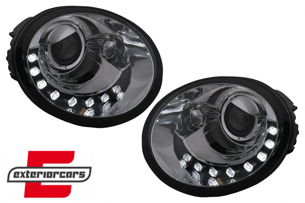 Prednja svjetla LED DayLight (chrome) / Volkswagen New Beetle (10.1998-05.2005) - Slika 7